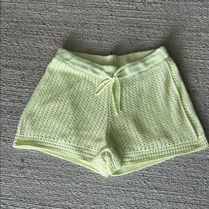 Z Supply Priam Crochet Short Limeade Size M